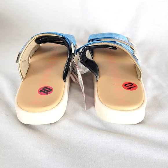 KAPPA 222 Banda Aster 5 Unisex Slides Lt Beige/Azure/Black - NWT main image 4